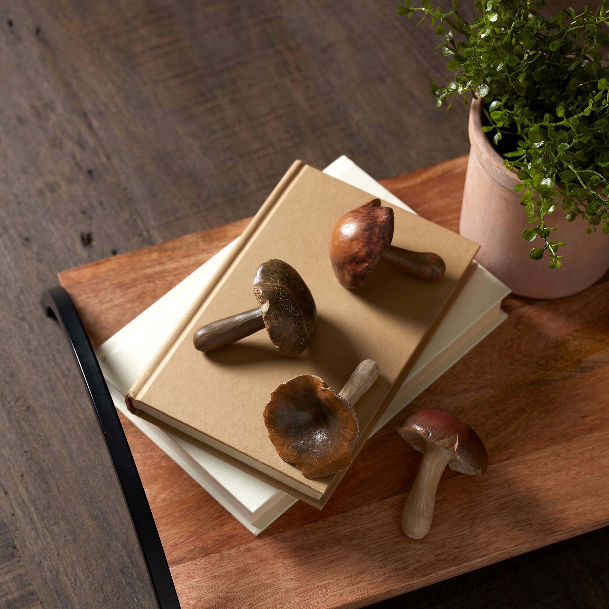 3" Brown Stone Mushroom Shelf Sitter, 12ct.